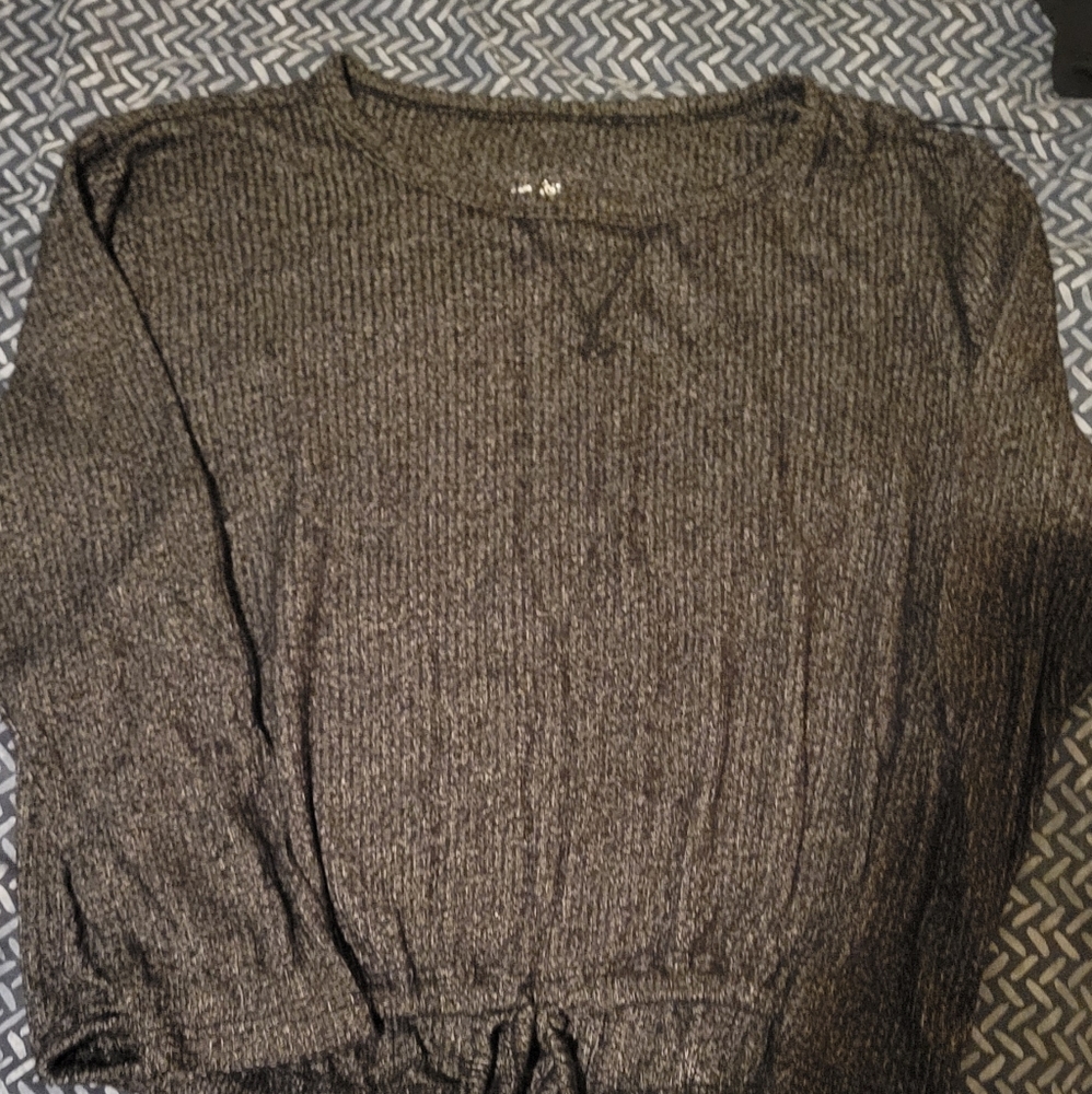 Girl's Size 8 - Justice - Black long sleeve top